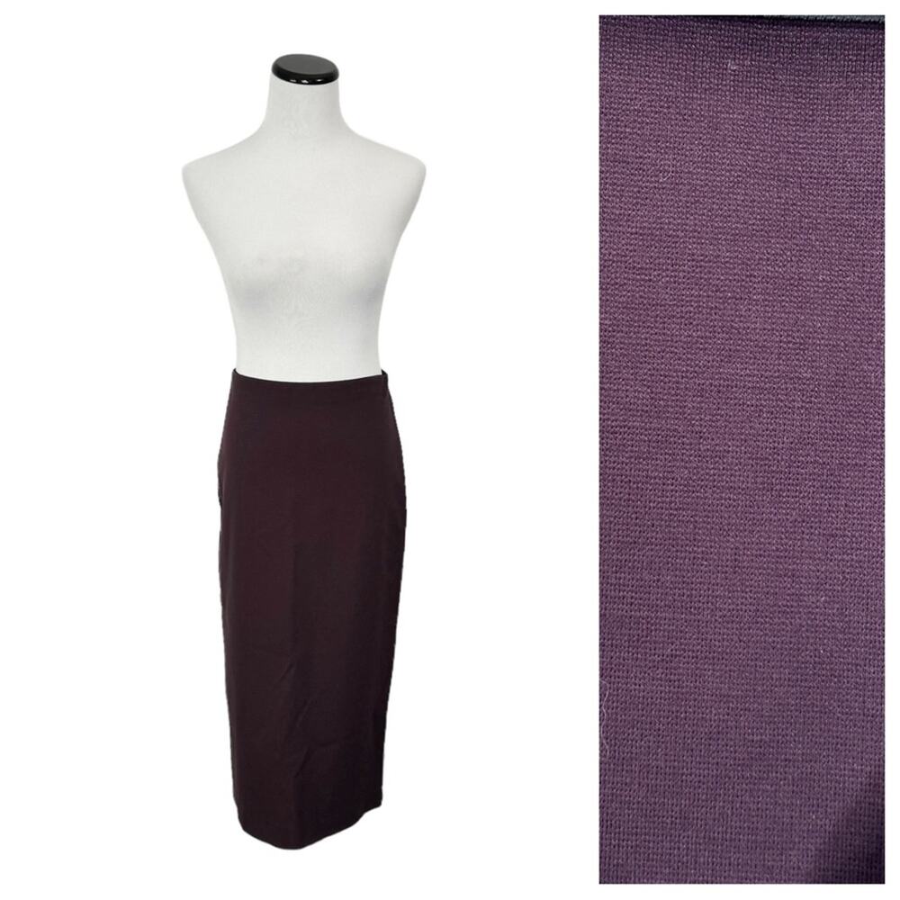 M Missoni Eggplant Stretch Midi Skirt NWT size 40 EU